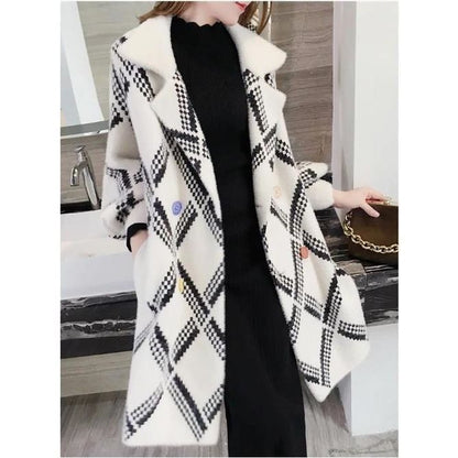 Mid-length Faux Mink Coat Women Buy Center