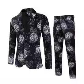 Newly Released at Buy Center: Men's Digital Printing Leisure Suit Outfit Top Pants