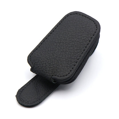 Fresh Arrivals at Buy Center: Sunglasses Holder Eye Case Creative Automotive Sun Louver Clips For Storage Car Glasses Clip Black Beige Glasses Clip