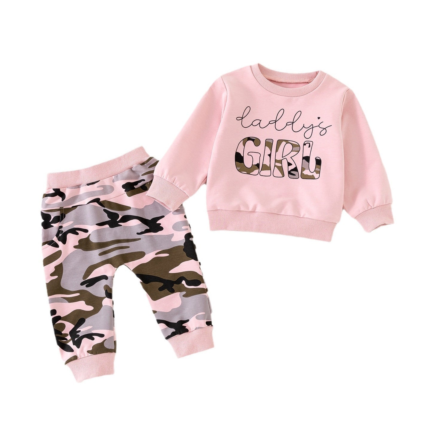 Fresh Arrivals at Buy Center: Long Sleeve Sweater Camouflage Trousers Suit