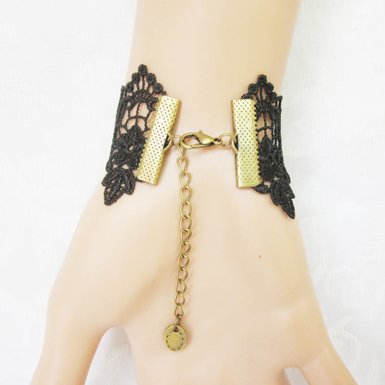 Accesorios Pulsera de mujer de encaje vintage negro