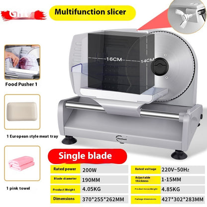 Newly Released at Buy Center: Mutton Roll Slicing Cut Machine Household Electric Slicer Double Blade 220V US