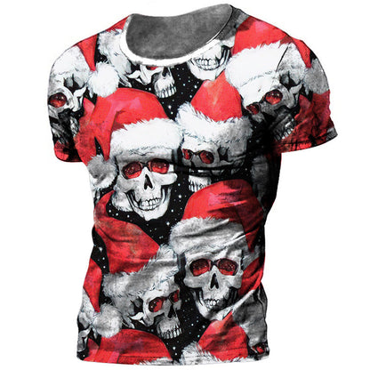 Fresh Arrivals at Buy Center: Men's Casual Versatile Skull Print T-shirt ZF0624