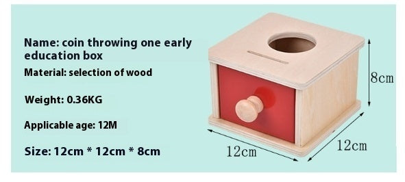 Montessori Teaching Aids Children's Wooden Toy 1-3 Years Old Early Education Educational Learning Coin-operated And Ball Box Drawer Buy Center