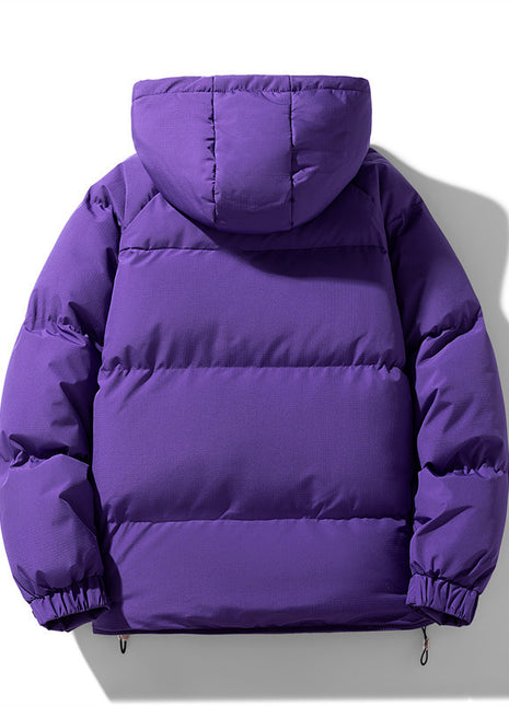 Doudoune à capuche pour homme et femme, manteau en duvet de canard blanc, manteau large en pain