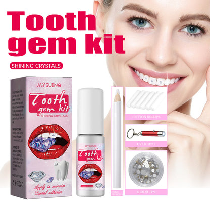 Tooth Gem Kit - Complete Teeth Gems Kit For DIY Tooth Decoration With Glue, Light, And Assorted Gems Perfect For Personalizing Your Smile, Tooth Art, And Cosmetic Teeth Enhancements | Health, Beauty & Hair3 | Buy Center