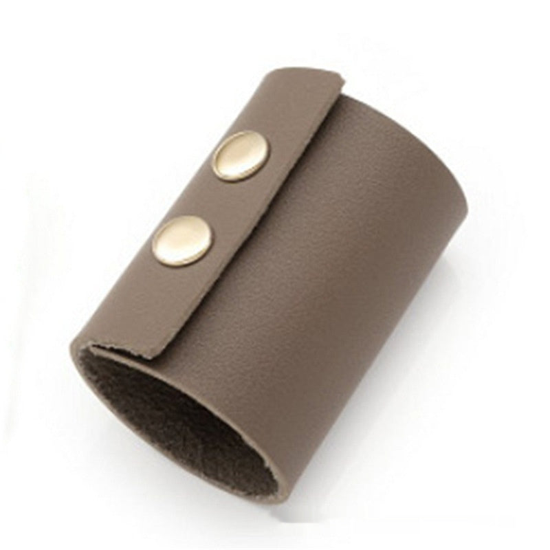 Women's Retro Buckle Leather Hair Ring Buy Center