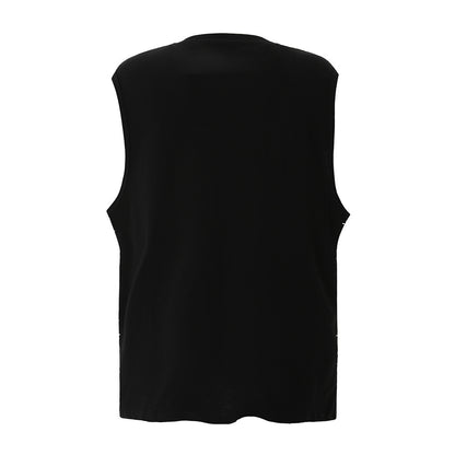 Newly Released at Buy Center: Letter Printed Waistcoat T-shirt For Men And Women