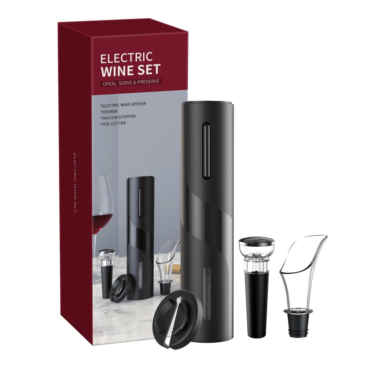 Electronic Bottle Opener Qier Plastic USB Rechargeable Wine Electric Electronic Bottle Opener 1Black Rechargeable