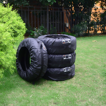 Newly Released at Buy Center: Oxford Cloth 210D Car Tire Protective Cover Black Belt