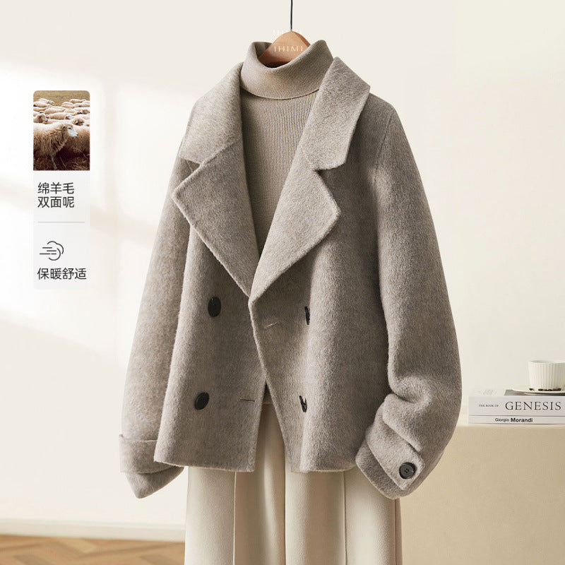 Hepburn Style Coat Woolen Coat Buy Center