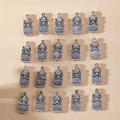 New DIY Ornament Accessories Retro Alloy Owl Pendant