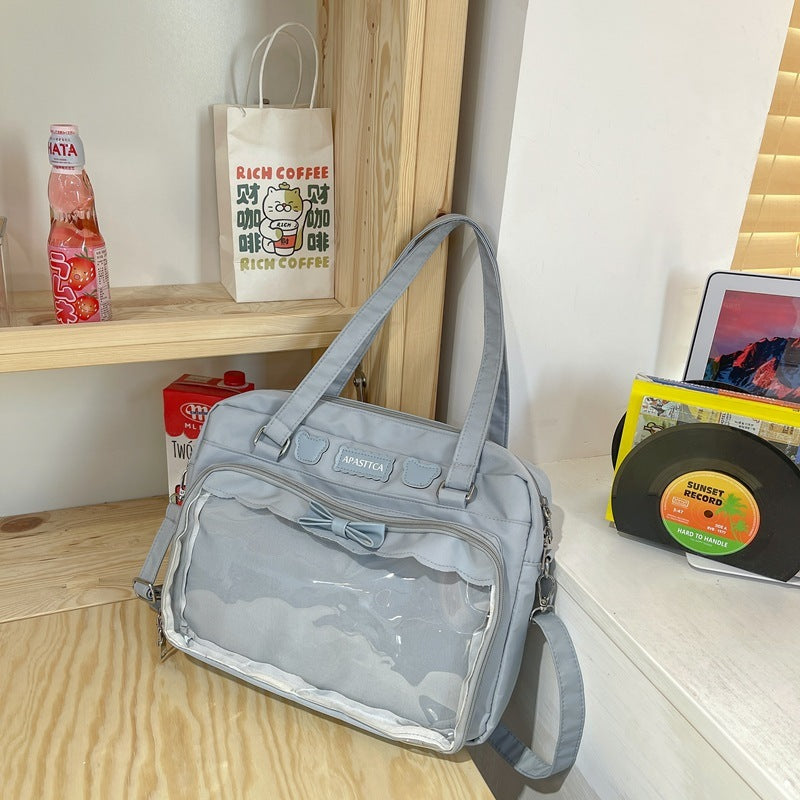 Bolso de hombro de gran capacidad para mujer, estilo japonés, Yuan secundario