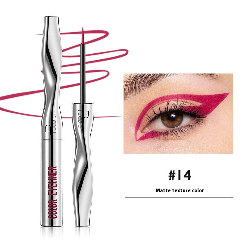 Buy Center Handpicked- Color Eyeliner Makeup Waterproof Quick-drying Very Fine 24 Colors 14Color