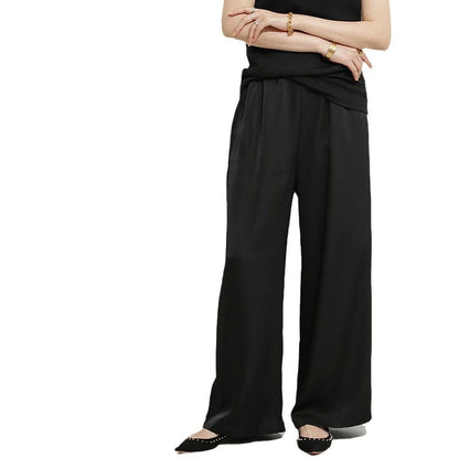 Fall Japanese And Korean Draped Casual Pants