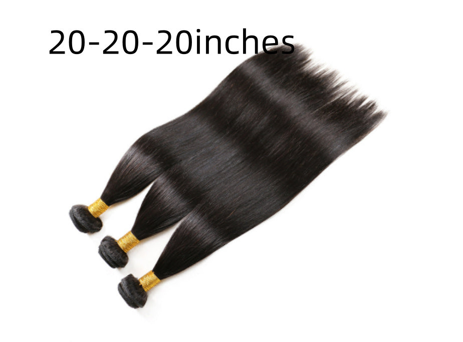 Buy Center Top Pick- Brazilian real hair wig 20and20and20 three piece set