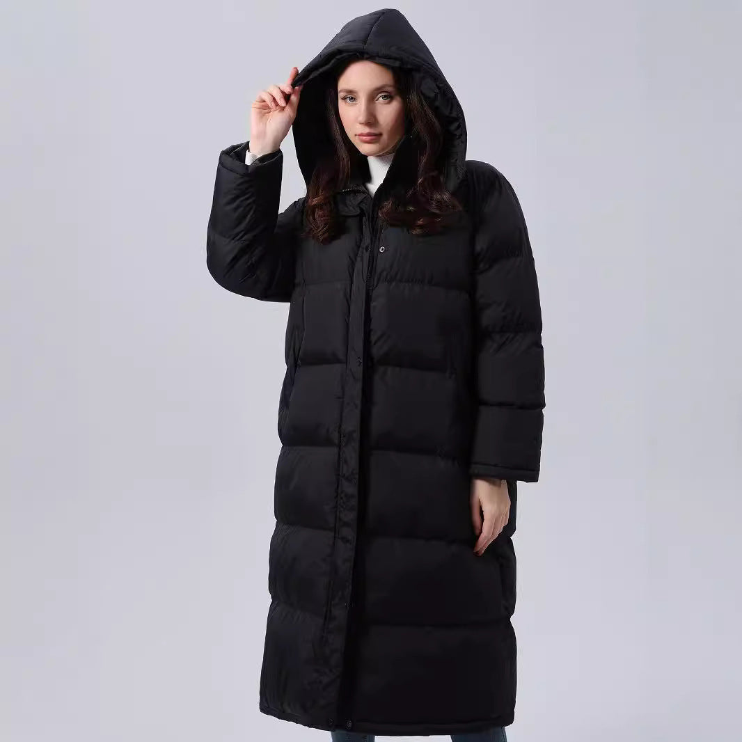 Quilted Plaid Hooded Cotton-padded Coat For Women Buy Center