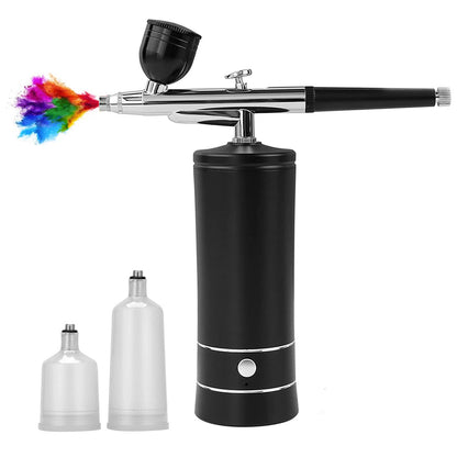 Fresh Arrivals at Buy Center: Oxygen Injection Instrument Water Injection Beauty Instrument Nano Spray Facial Skin Rejuvenation Spray Gun Black