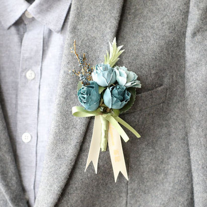 Gift Wrapping Groom And Groomsman Corsage