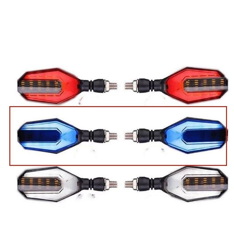 Newly Released at Buy Center: Motorcycle Modified Two-color Light Guide 30LED Steering Indicator Signal Blue Light Guide