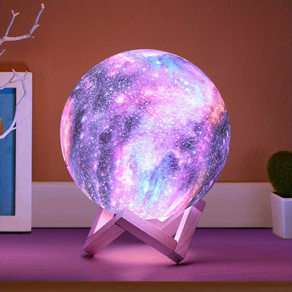 3D Printing Galaxy Lamp Moonlight USB LED Night Lunar Light Touch Color Changing Moon Lamp Buy Center