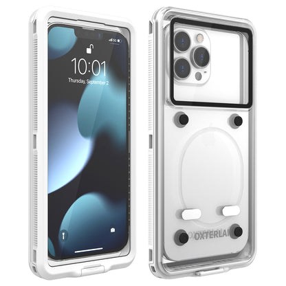 Just Arrived at Buy Center: Waterproof Phone Case Rider Bracket All-inclusive Diving Protective Shell White