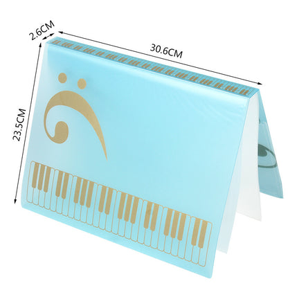 Just Arrived at Buy Center: Piano Score Folder Music Score Transparent Insert Can Be Modified Blue