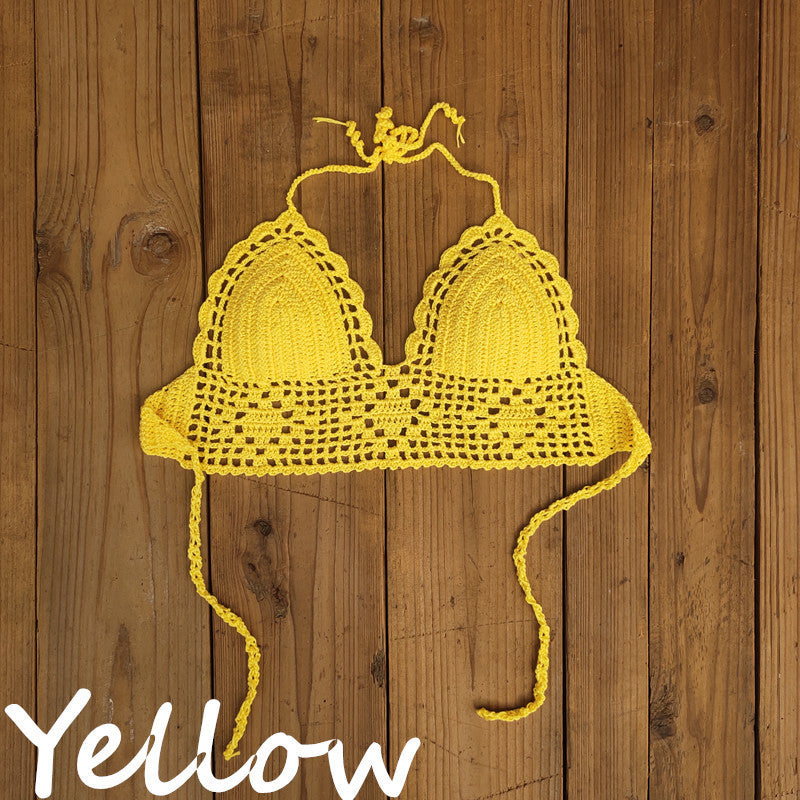 Fresh Arrivals at Buy Center: Women's Fashion Bikini Backless Swimsuit Top Yellow