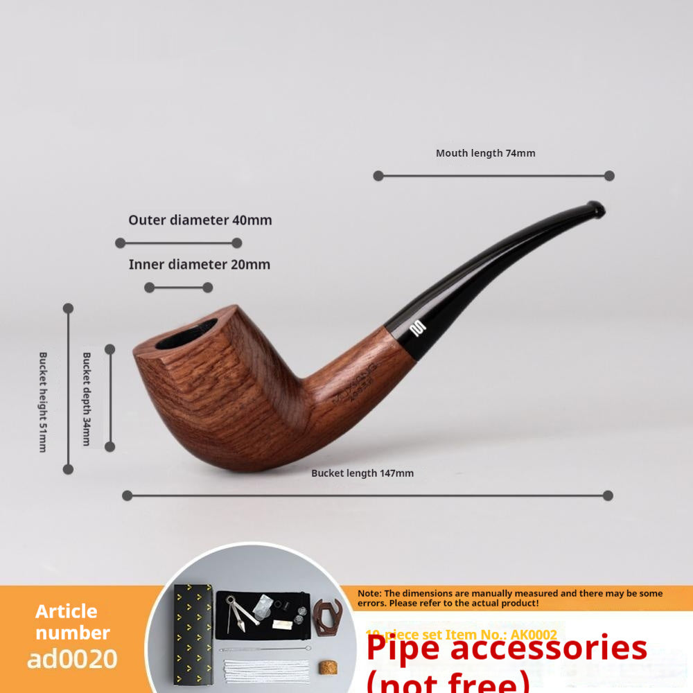 Fresh Arrivals at Buy Center: Costustoot Huanghua Pear Wood Pipe Wooden Hand Bucket Wooden Tobacco Pipe Ad0020