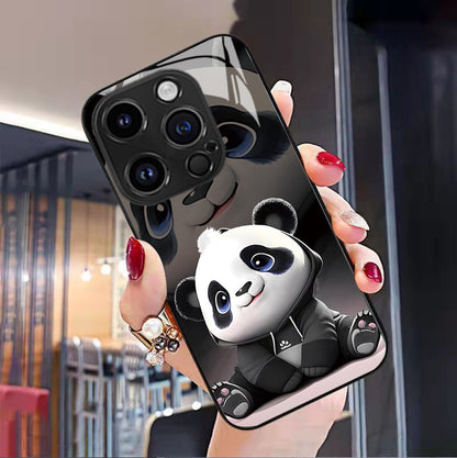 Just Arrived at Buy Center: Panda Phone Case Cute Cartoon National Treasure Glass Hard Case