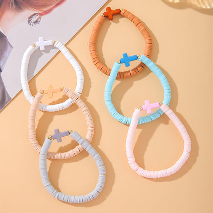 Buy Center Best Value-Elastic Soft Ceramic Bracelet For Women In Bohemian Style