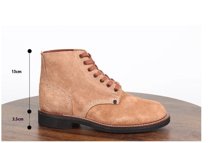 Fresh on the Scene at Buy Center: European And American Mid-top Retro Ankle Boots