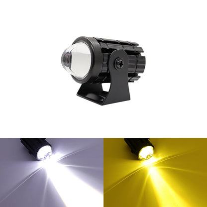 Fresh on the Scene at Buy Center: Two-color Lens External Electric Car Motorcycle Lock And Load Spray Headlight Single Lamp White Yellow