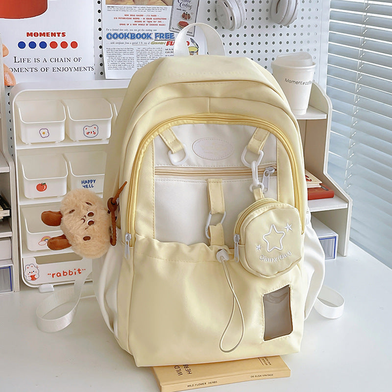 Newly Released at Buy Center: Korean Sweet Schoolbag Girls Backpack Yellow