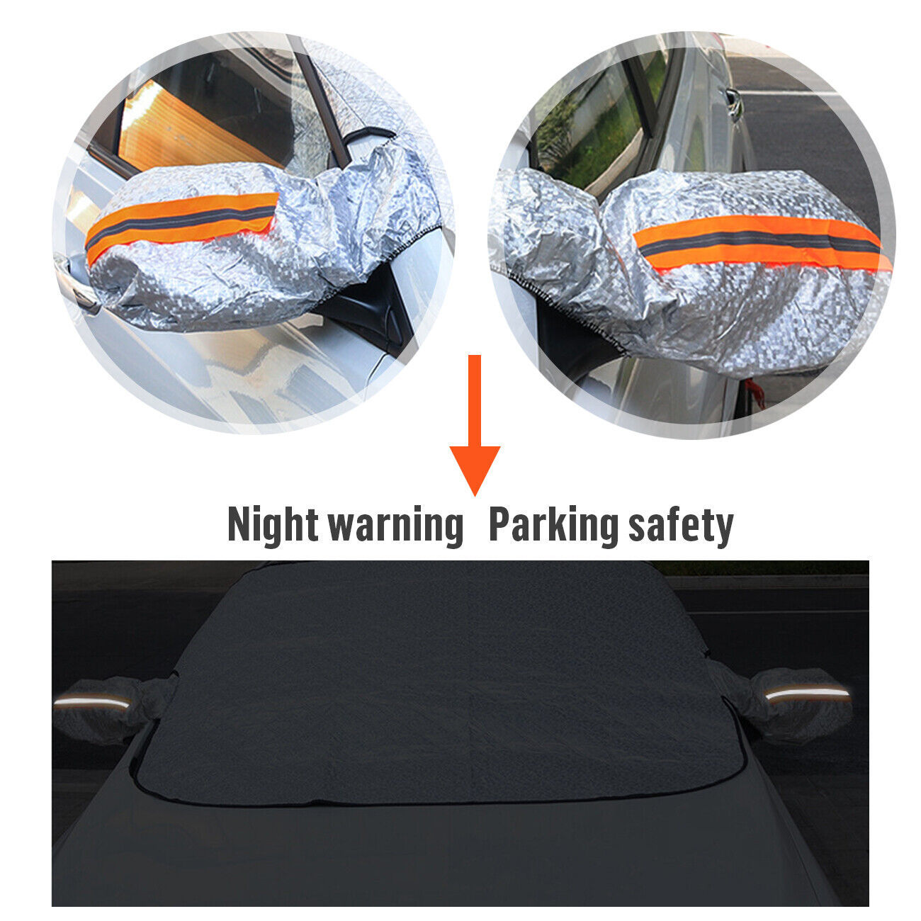 Now Available at Buy Center: Layers Magnetic Car Windscreen Cover Winter Ice Frost Snow Protector Sunshade