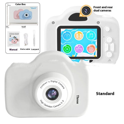 Newly Arrived at Buy Center: A3 Children's Camera Cartoon Digital Camera A3 HD Dual Camera White