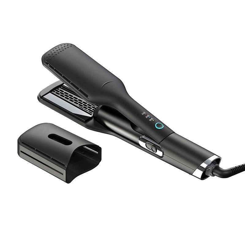 Fresh Arrivals at Buy Center: Two-in-one Anion Hot Air Hair Curler Black European Standard 220V