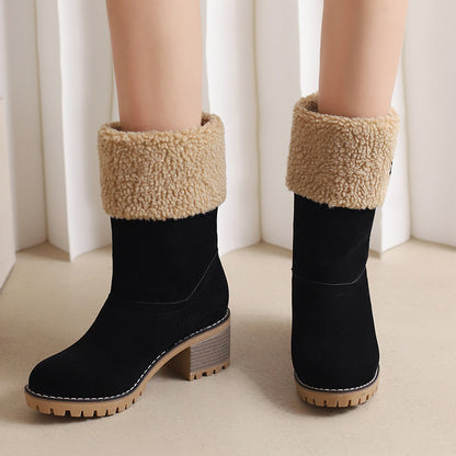 Fashion Personality Suede Low-cut Women's Boots Buy Center