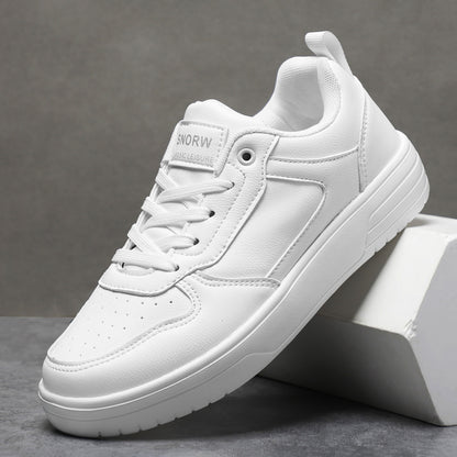 Zapatos blancos de pareja Zapatillas de deporte blancas puras para hombre de primavera y otoño