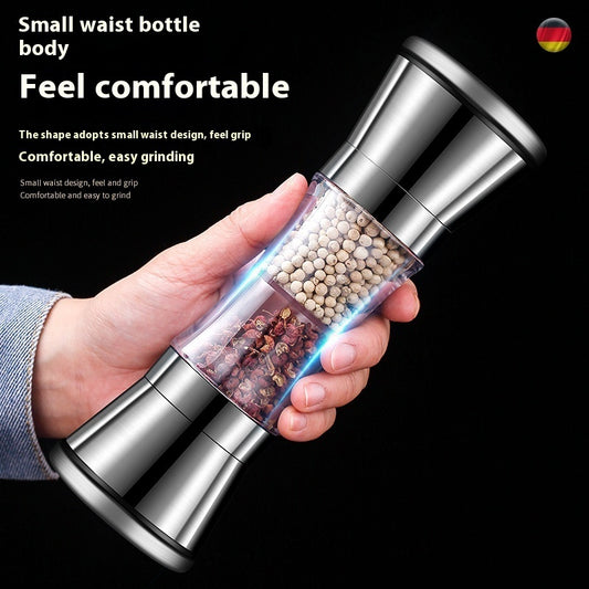 New 304 Double-headed Stainless Steel Pepper Grinder