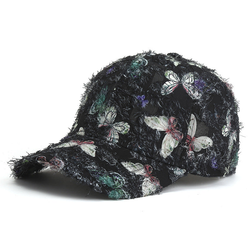 Casquette de baseball papillon pour femme, mode coréenne printemps et été