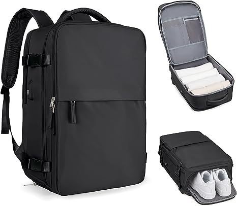 Now Available at Buy Center: Large Capacity Lightweight Multifunctional Luggage Backpack Black 33x22x47CM