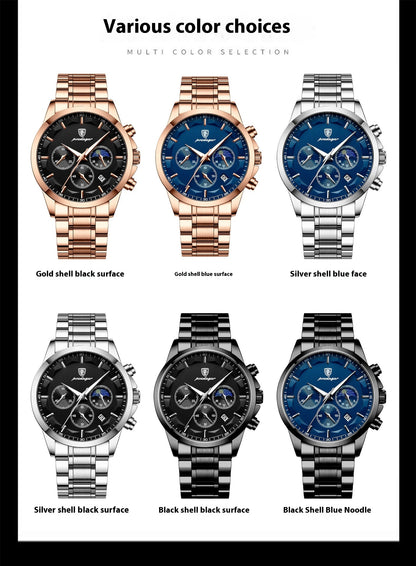 Fresh on the Scene at Buy Center: Sports Men's Watches Multifunctional Waterproof Quartz Watch