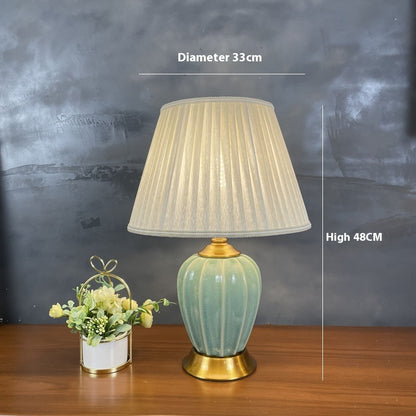 Fresh Arrivals at Buy Center: Bronze Ceramic Table Lamp Household Minimalist Decoration Bedside Lamp