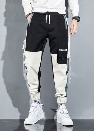 Men's Drawstring Mouth Large Size Drawstring Foot Trendy Casual Pants