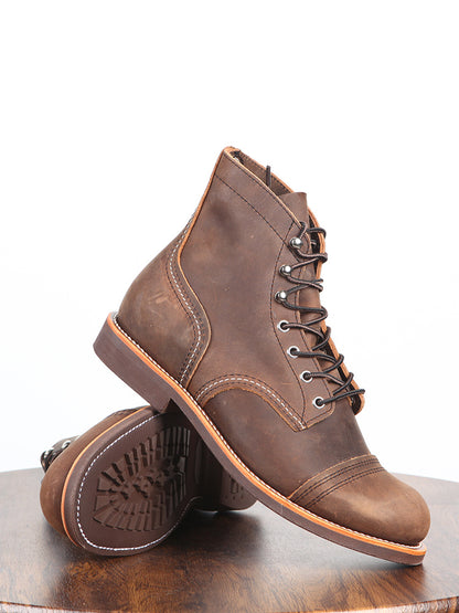 Trending Now at Buy Center: Paratrooper Boots Crazy Horse Leather High-top Outdoor Leisure