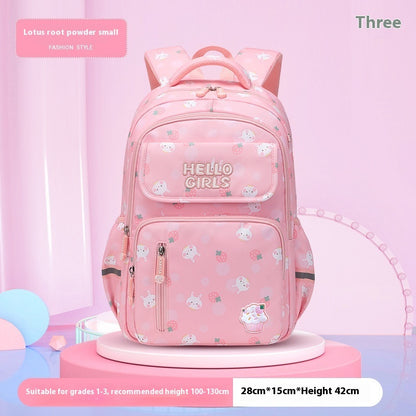 Fresh on the Scene at Buy Center: 6-12-year-old Primary School Children's Backpack Large Capacity Schoolbag Small Pink