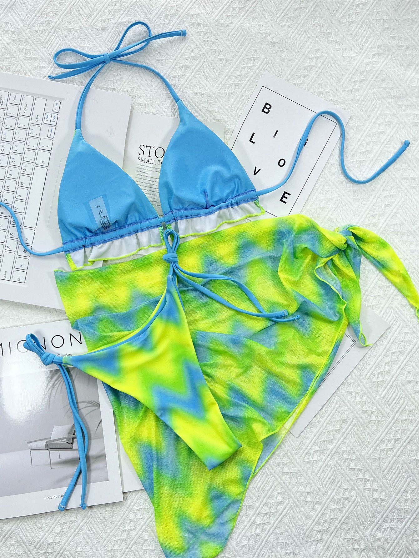 Just Arrived at Buy Center: Bikini Tie Dyed Outer Single Swimsuit Bikini