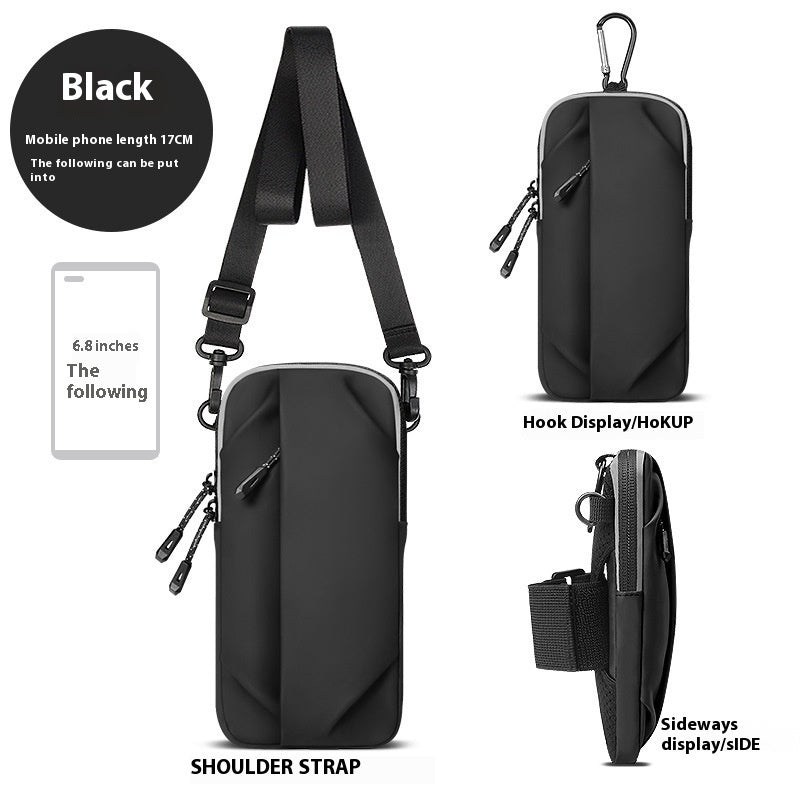 Newly Released at Buy Center: Running Mobile Phone Arm Bag Fitness Exercise Black Below 20L