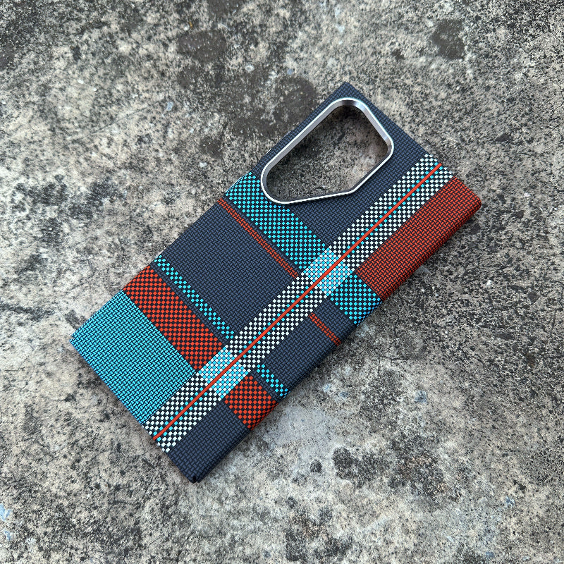 Fresh Arrivals at Buy Center: Shanhe Xinghe Applicable Magnetic Suction Phone Case Blue And Black Plaid